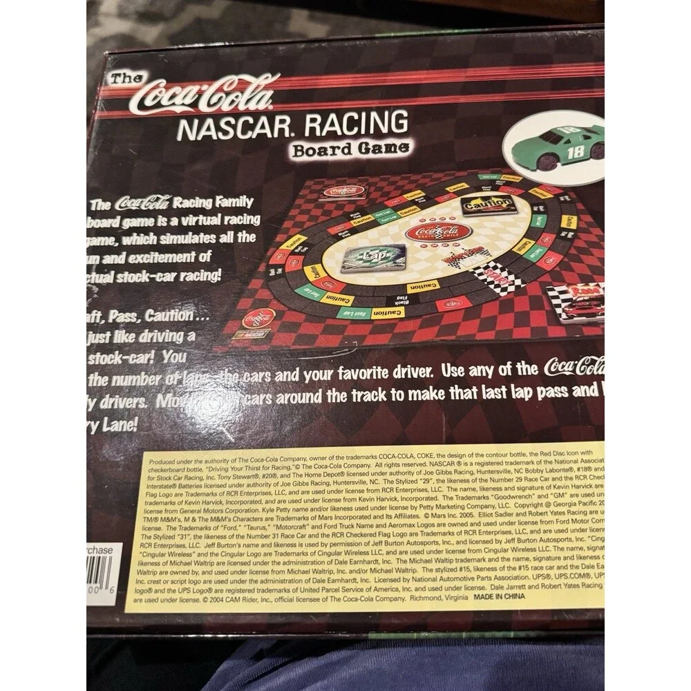 Vintage Coca-Cola NASCAR Racing Game 1st Edition 2+ Players Age 8+ 2004